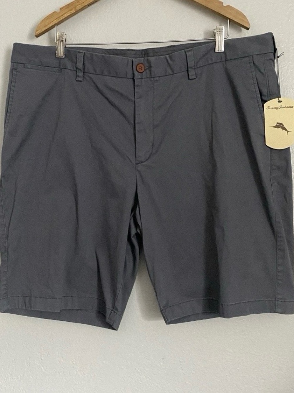 Tommy Bahama Shorts Men’s 42 Gray 10” Chino Vacation Island Cotton Preppy NWT